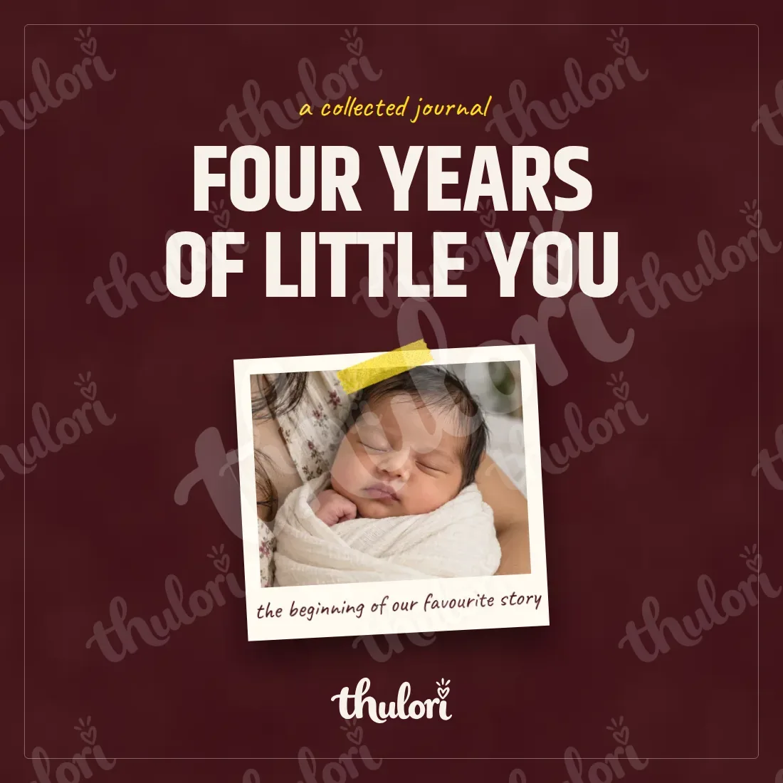 Front cover: Four years of little you — a collected journal