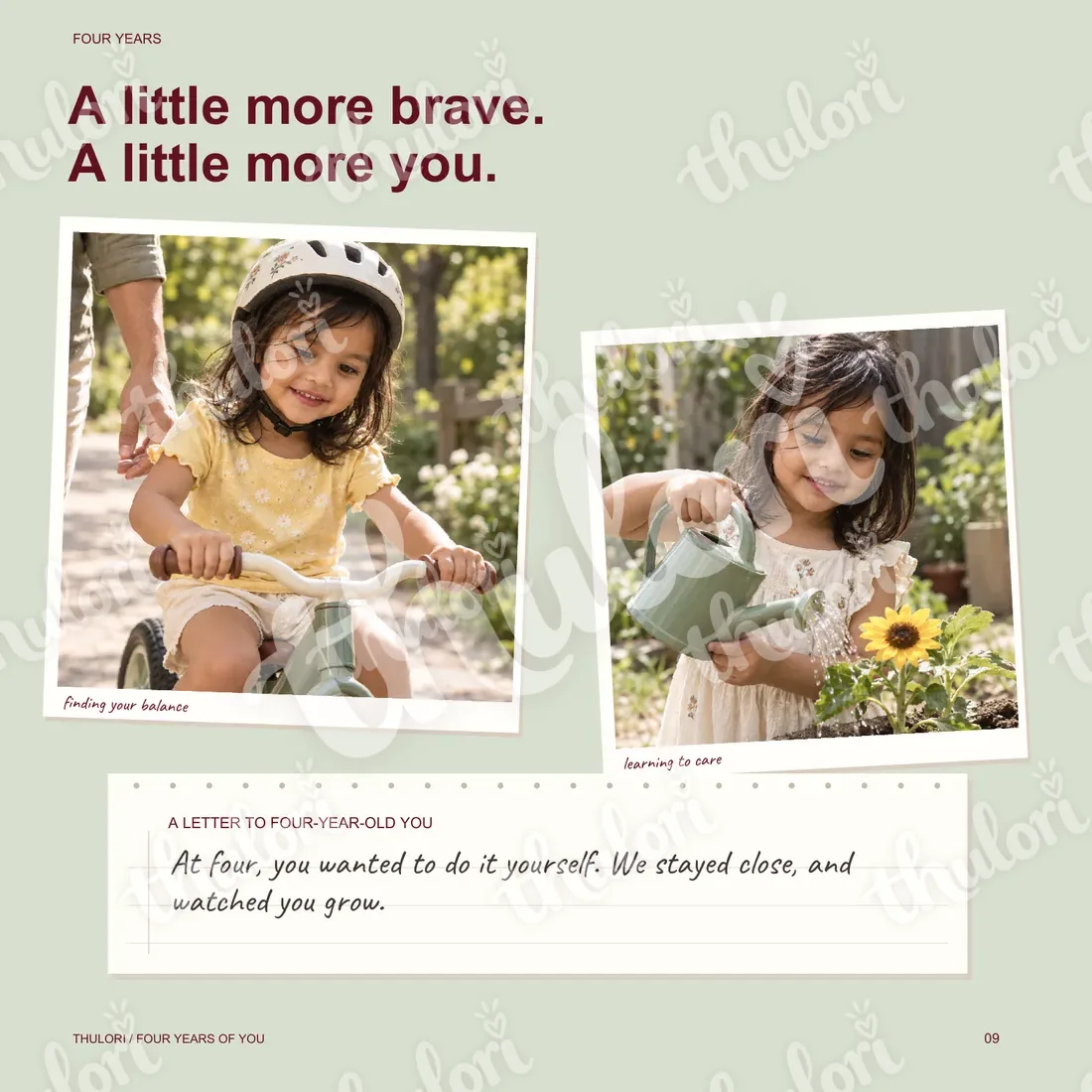 Page 9 — Four years: A little more brave, a little more you